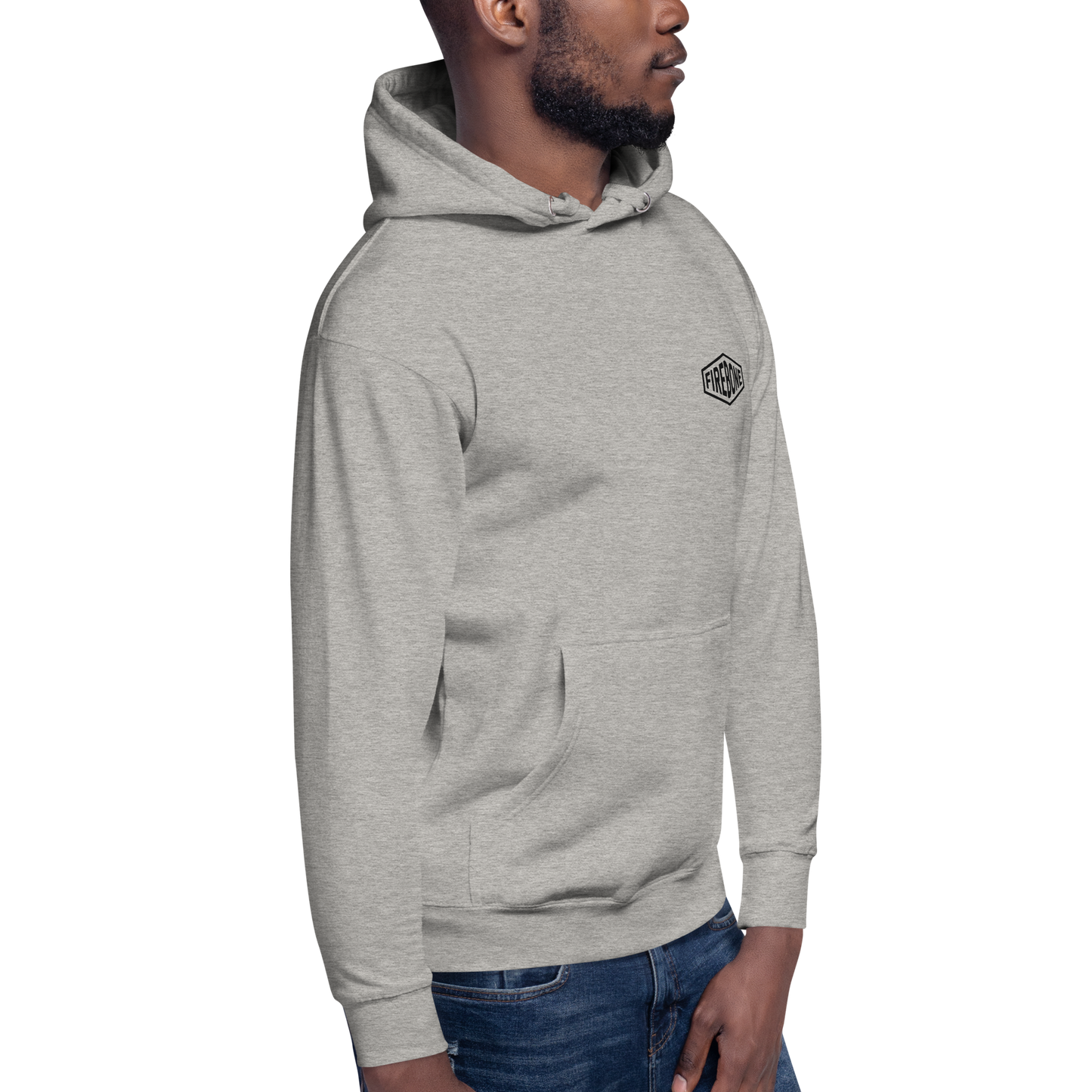 Stay Brave - Grey hoodie - Firebone