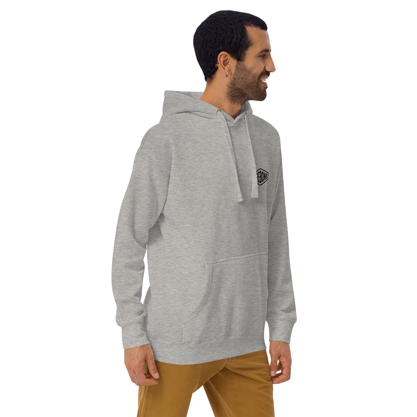 Stay Brave - Grey hoodie - Firebone