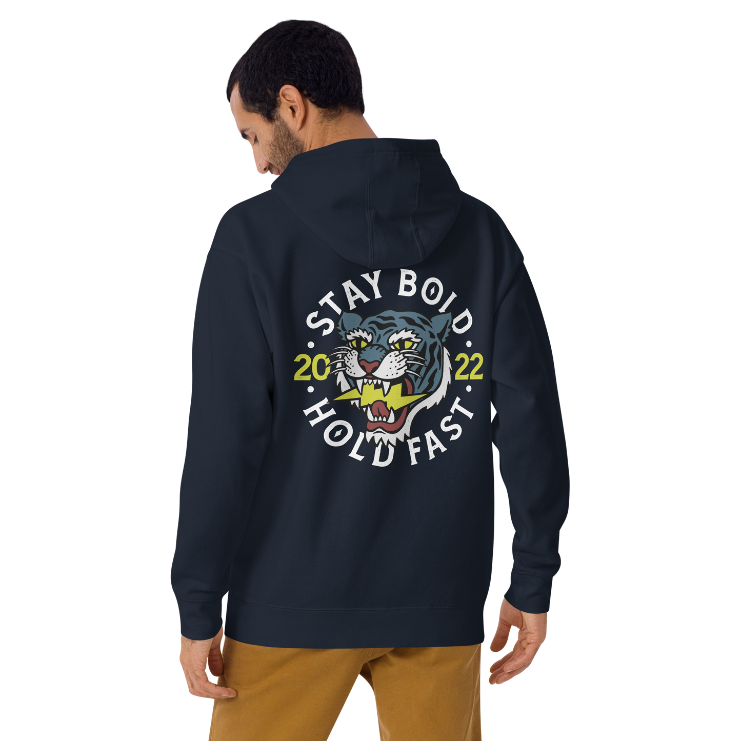 Stay Bold - Navy hoodie - Firebone
