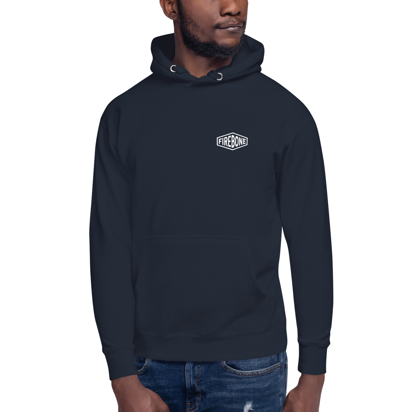 Stay Brave - Navy hoodie - Firebone