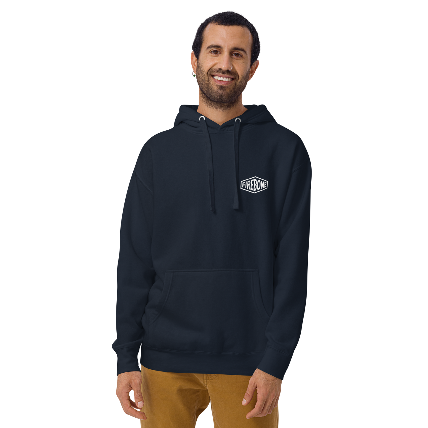 Stay Brave - Navy hoodie - Firebone