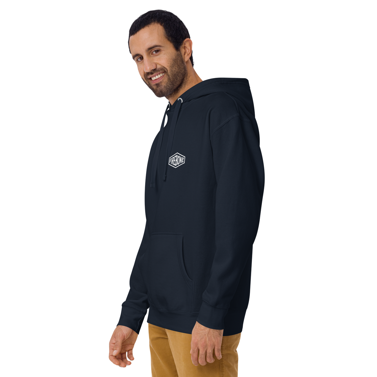 Stay Brave - Navy hoodie - Firebone