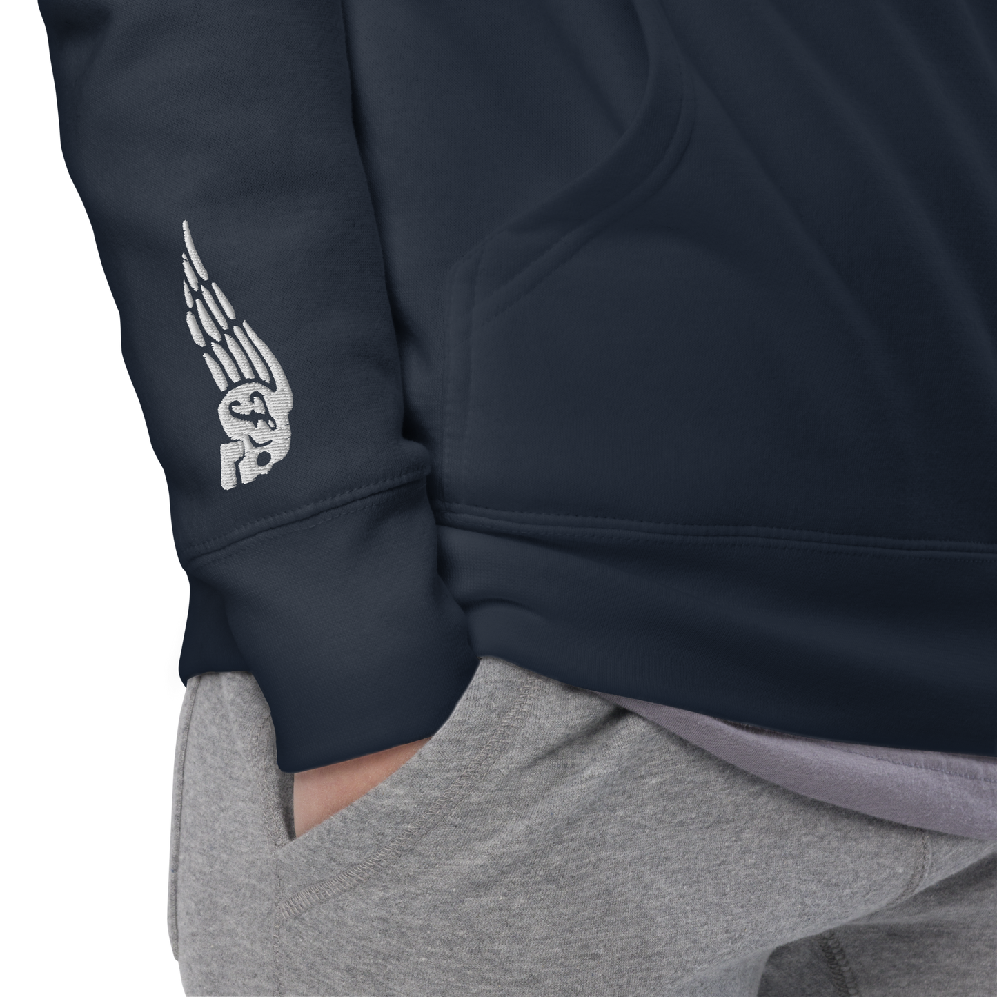 Lightning Tiger - Navy hoodie - Firebone