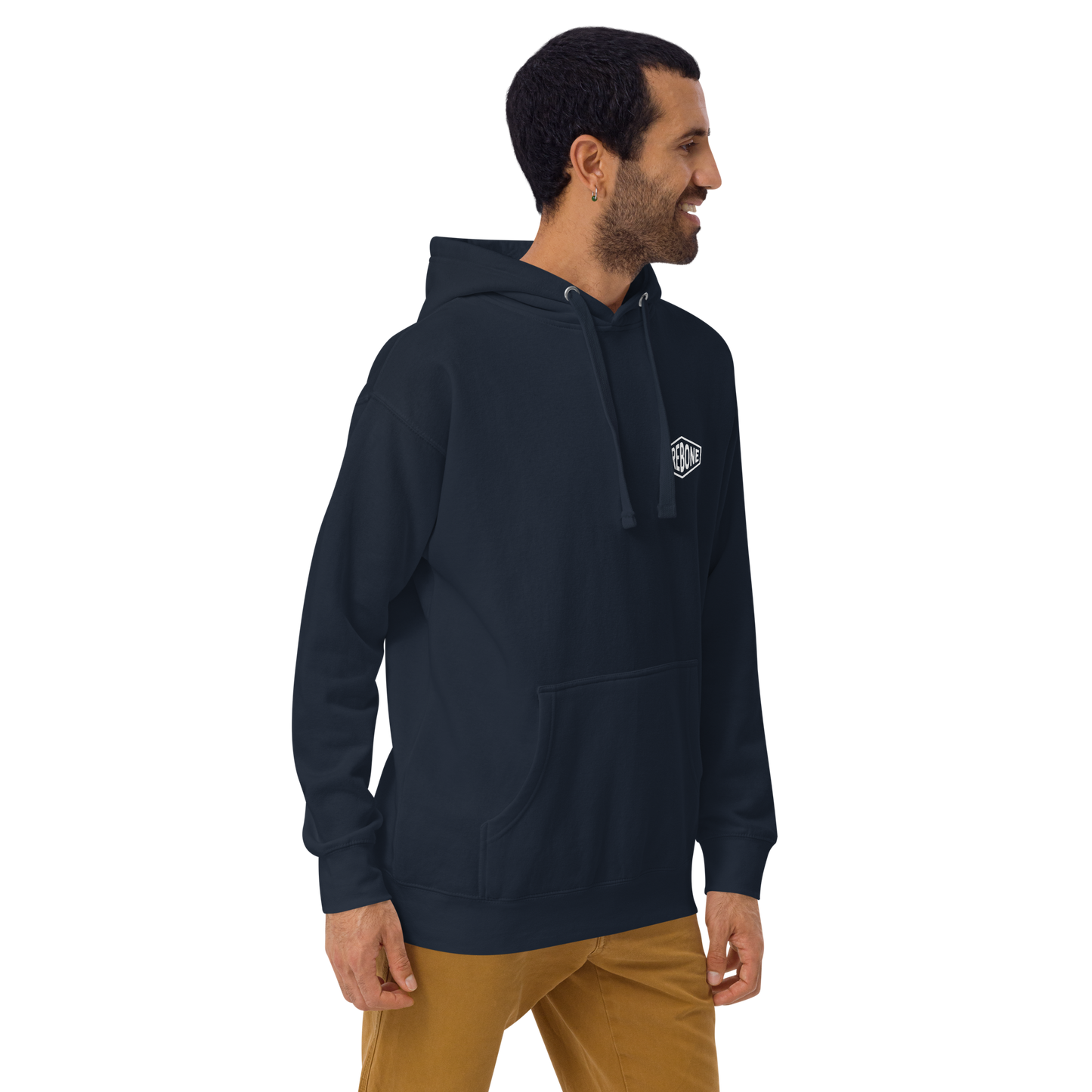 Stay Brave - Navy hoodie - Firebone
