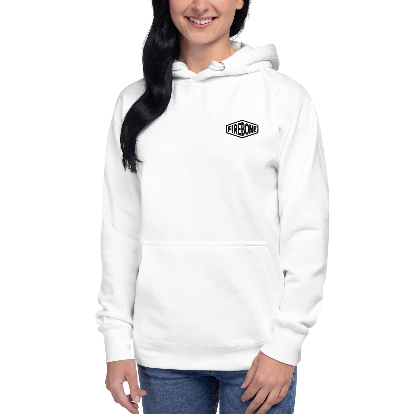 Renegade spirit - White with rear art hoodie - Firebone