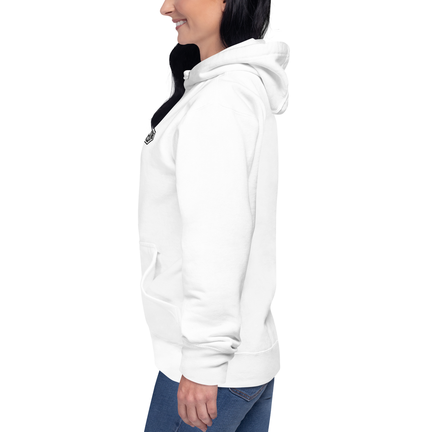 Renegade spirit - White with rear art hoodie - Firebone