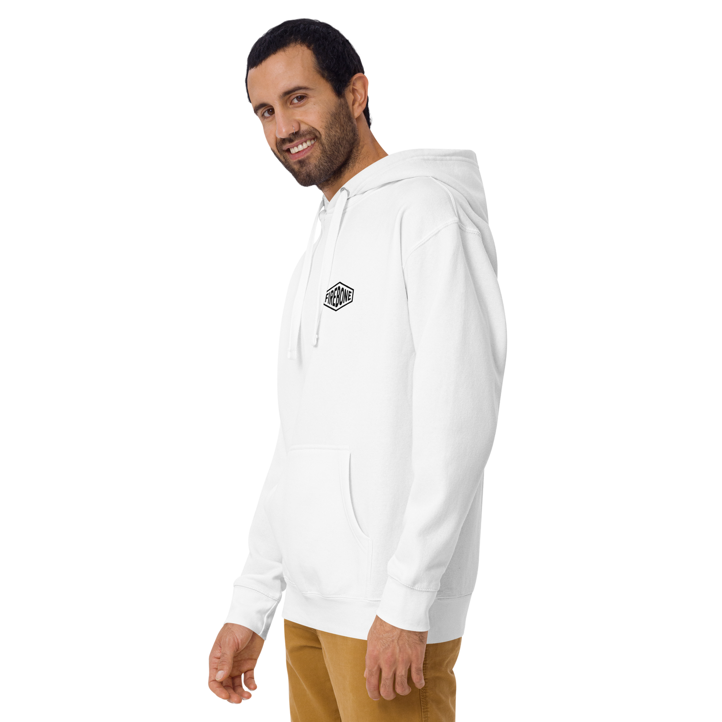 No Time For Hate - White hoodie - Firebone