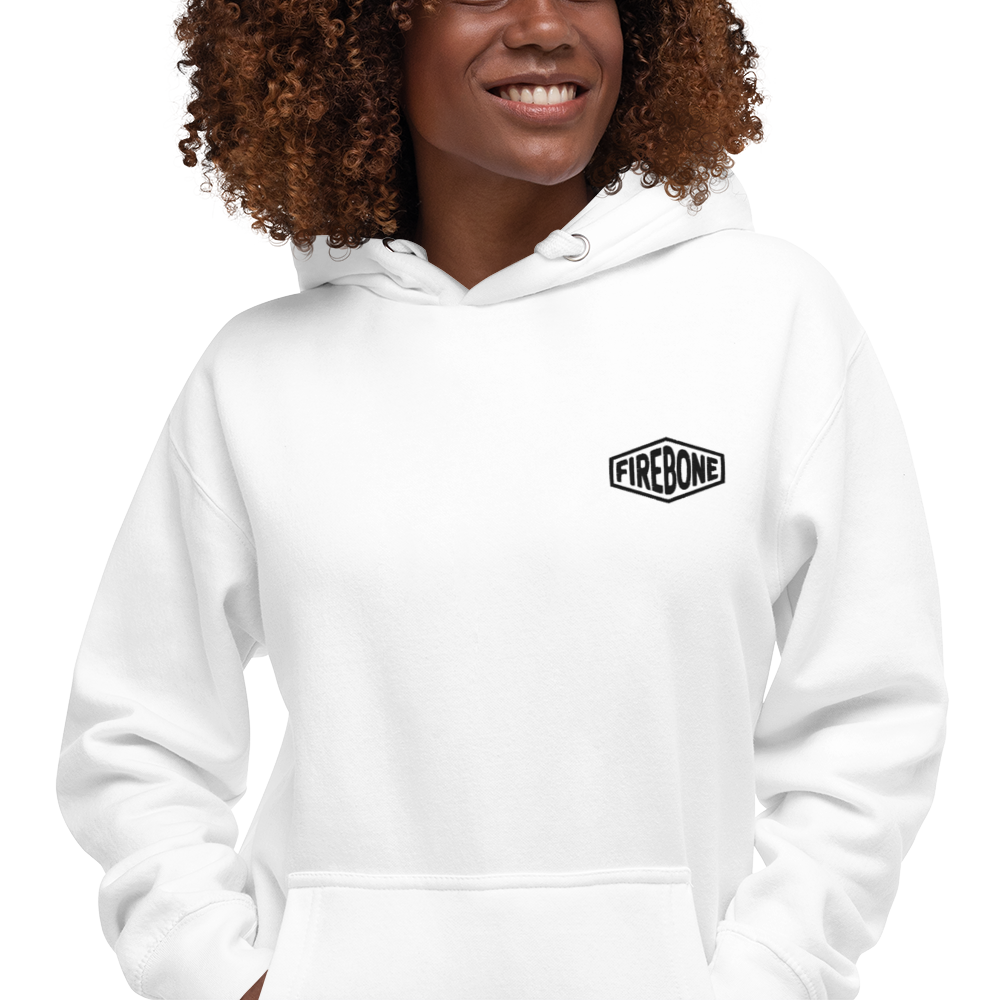 Renegade spirit - White with rear art hoodie - Firebone