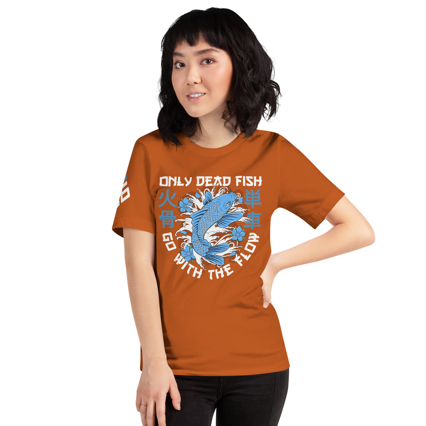 Go with flow - Autumn orange t-shirt - Firebone