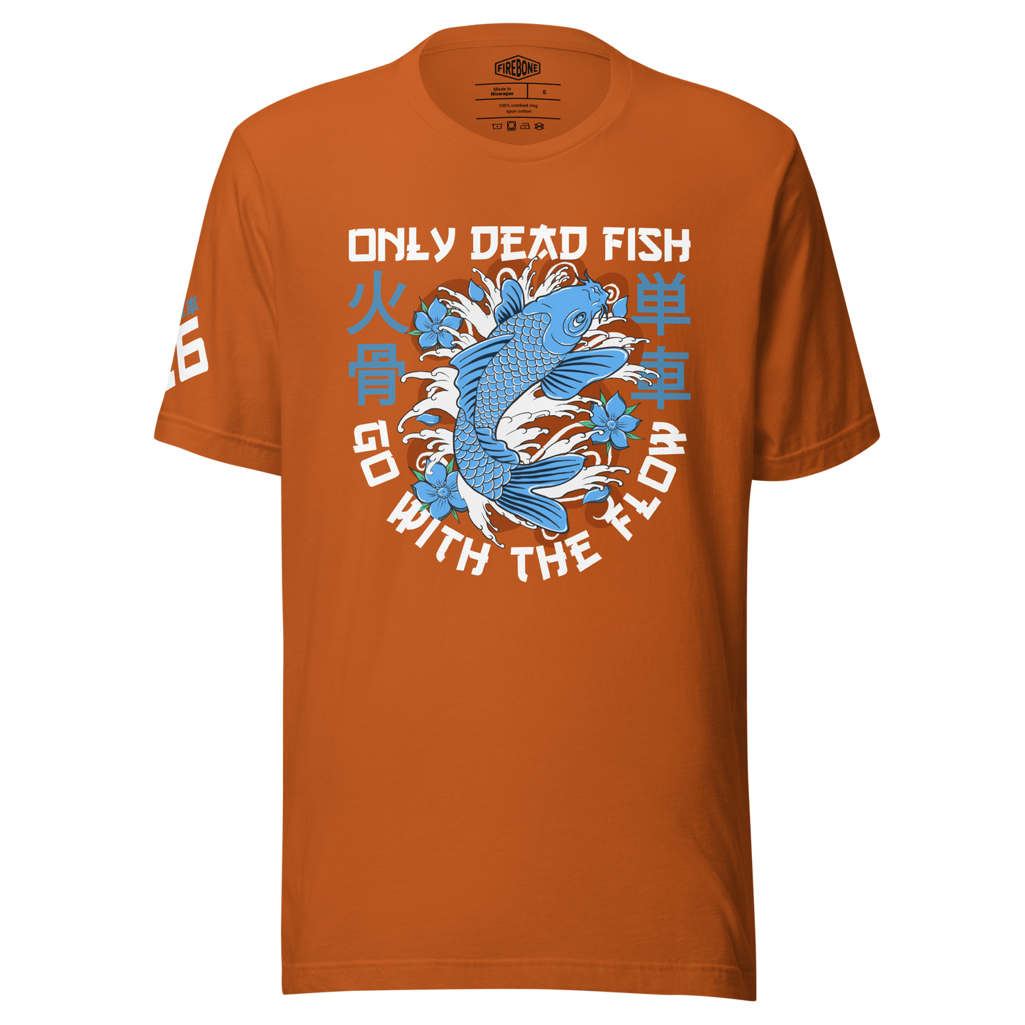 Go with flow - Autumn orange t-shirt - Firebone
