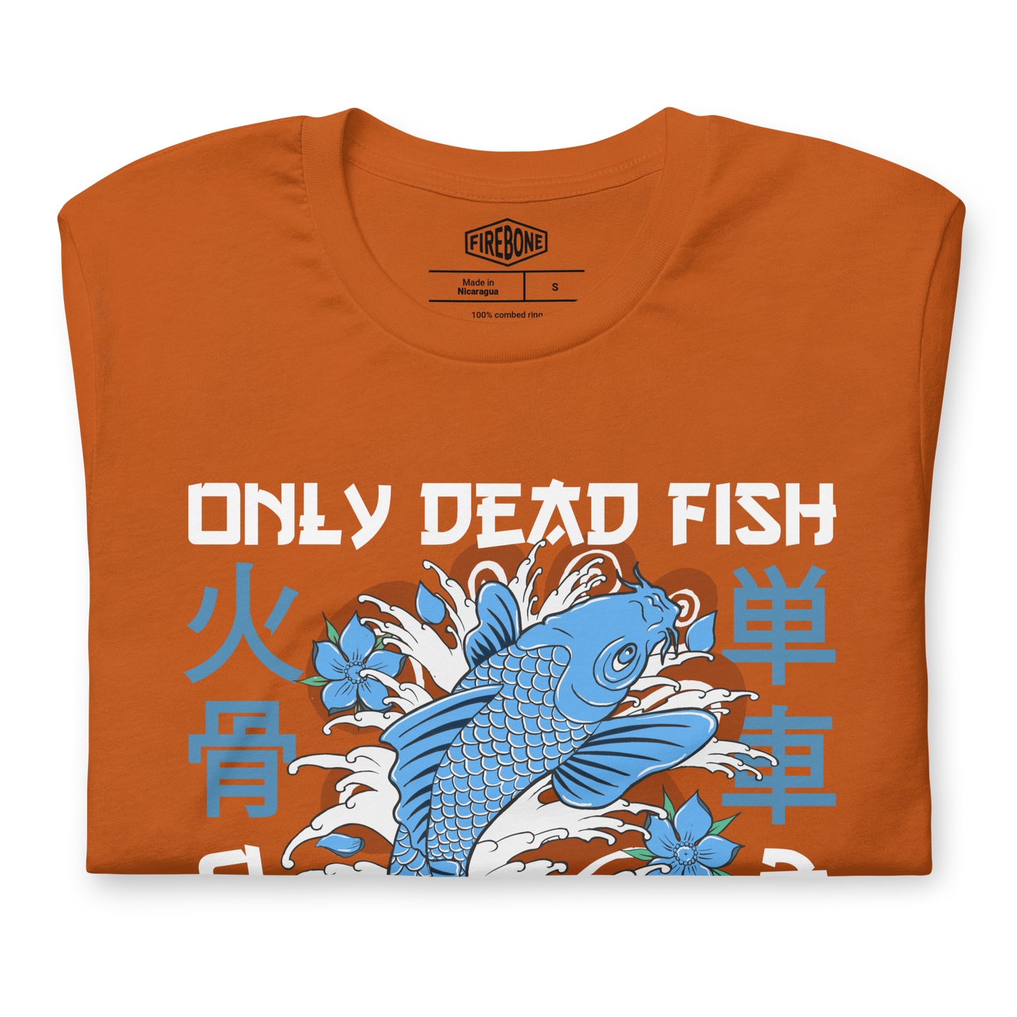 Go with flow - Autumn orange t-shirt - Firebone