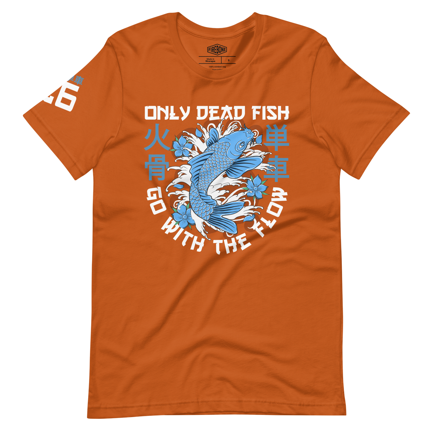 Go with flow - Autumn orange t-shirt - Firebone