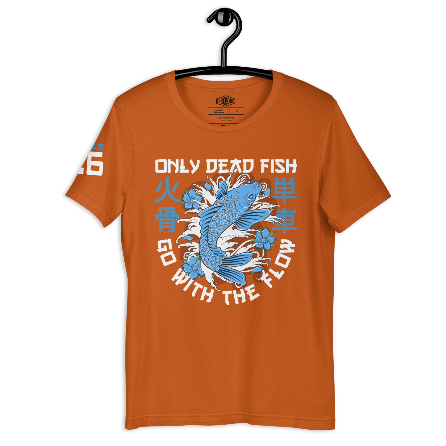 Go with flow - Autumn orange t-shirt - Firebone