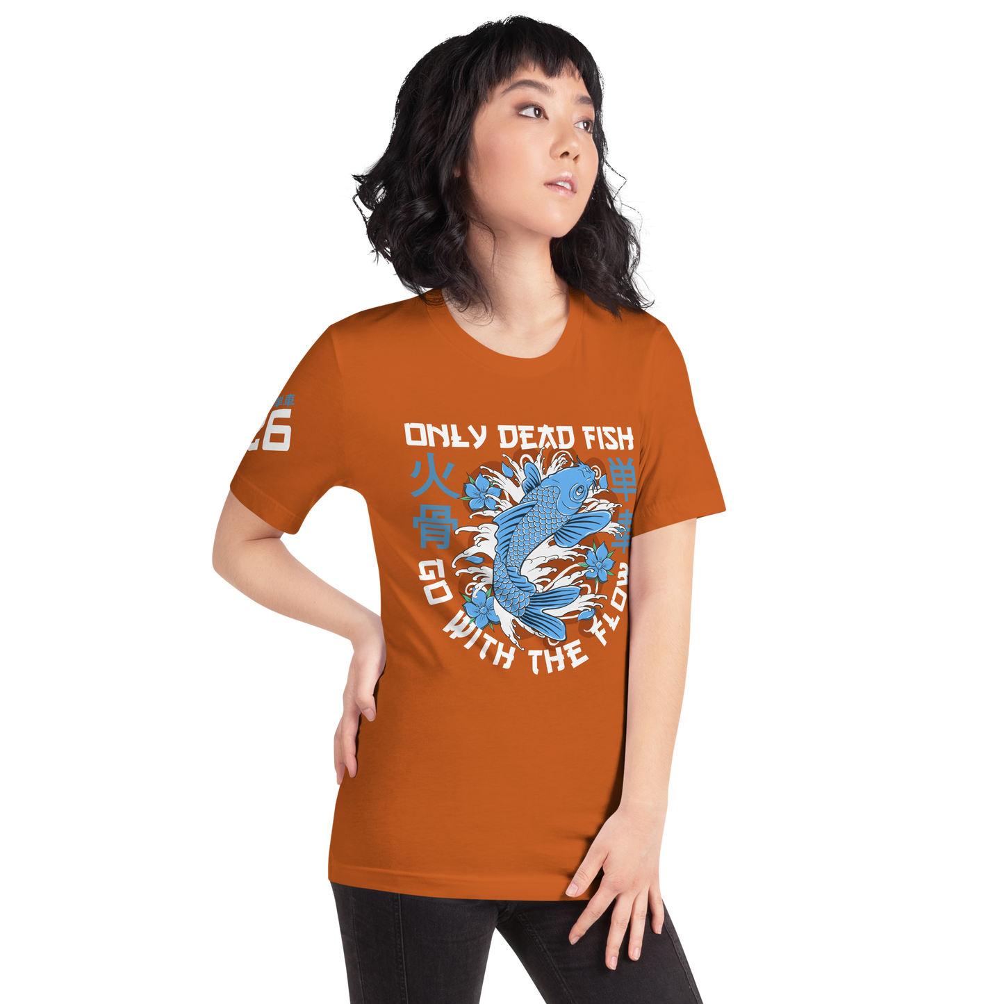 Go with flow - Autumn orange t-shirt - Firebone