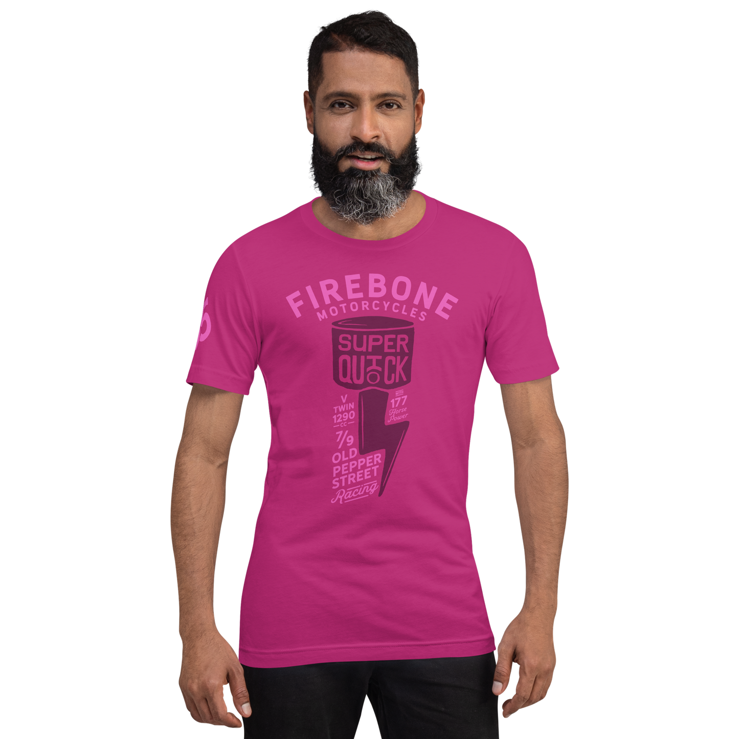 Super Quick Piston - Berry t-shirt - Firebone