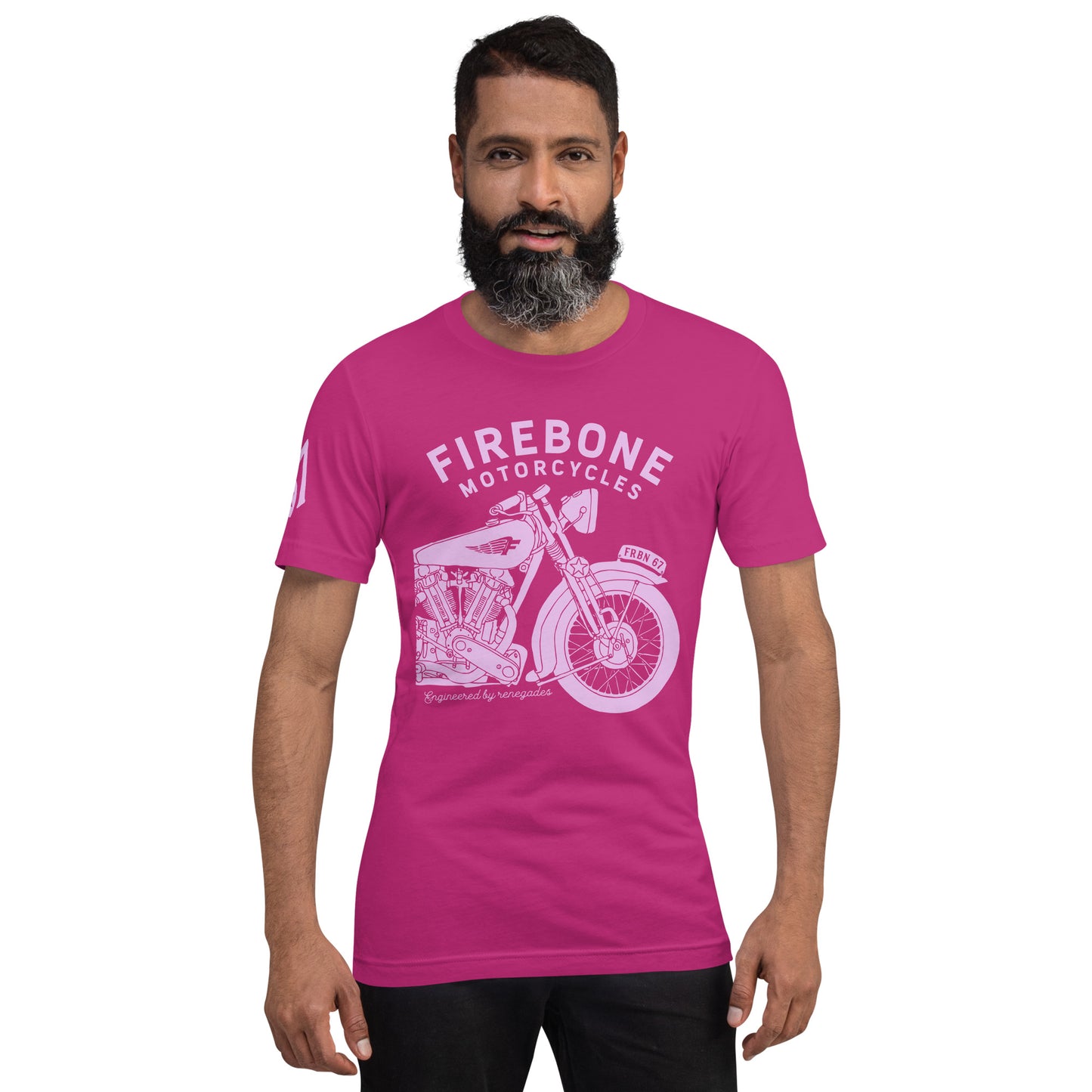 Vintage Motorcycle - Berry t-shirt - Firebone