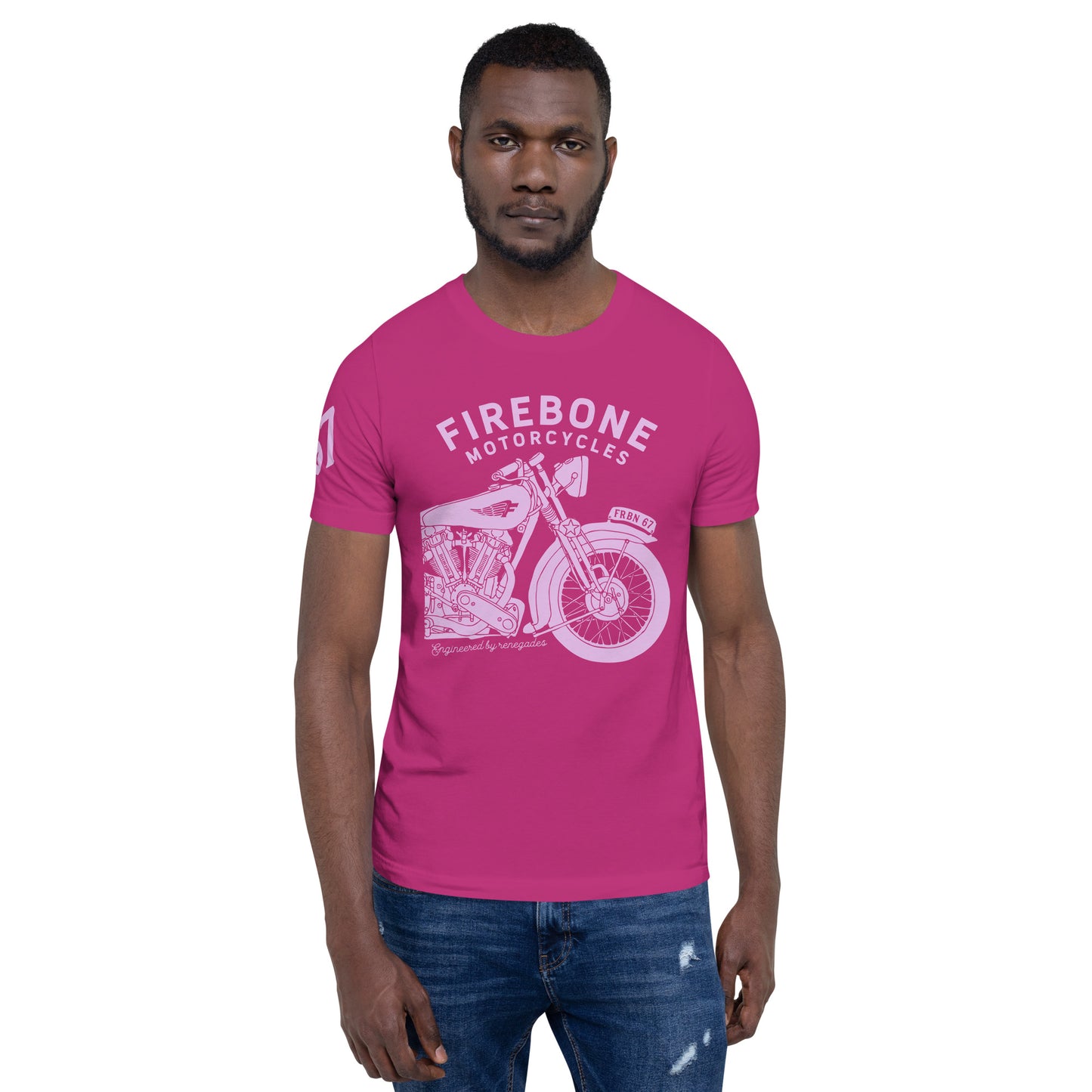 Vintage Motorcycle - Berry t-shirt - Firebone