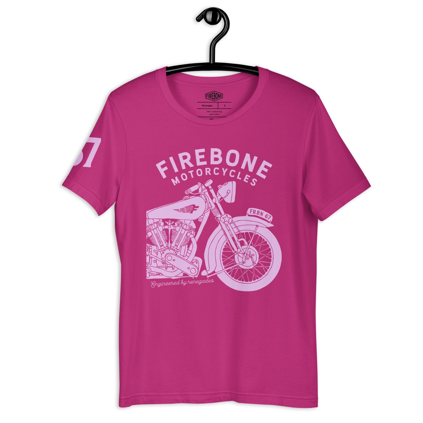 Vintage Motorcycle - Berry t-shirt - Firebone