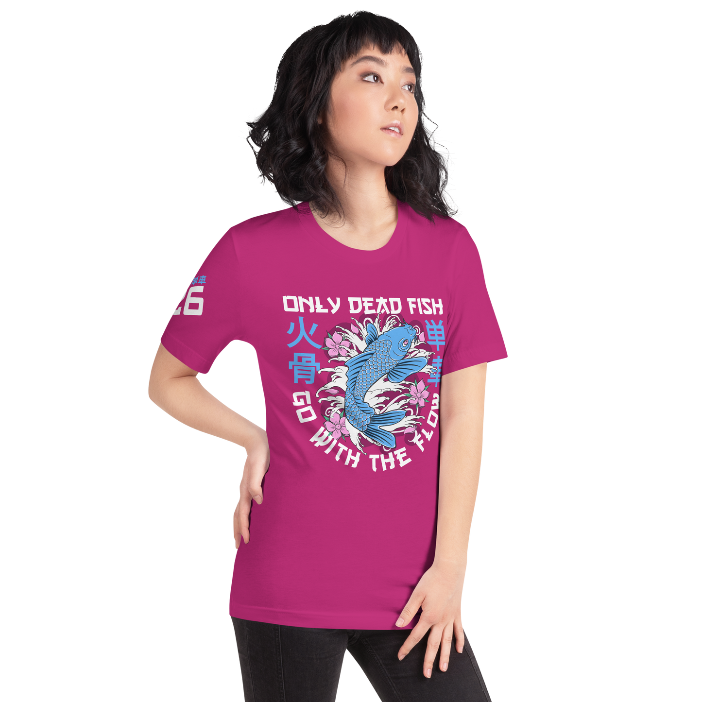 Go with the flow - Berry t-shirt - Firebone