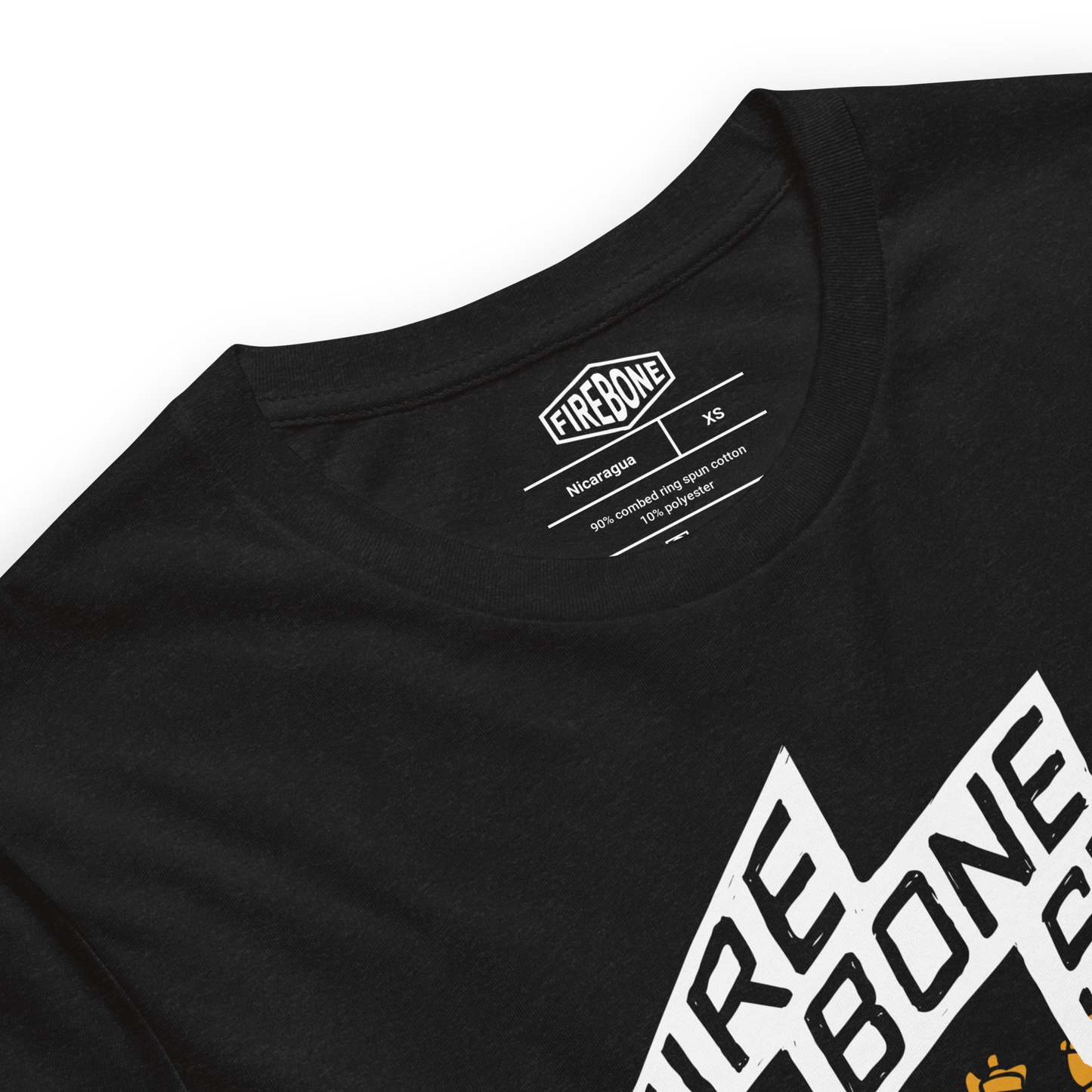 Firebone Steel - Orange on dark t-shirts - Firebone