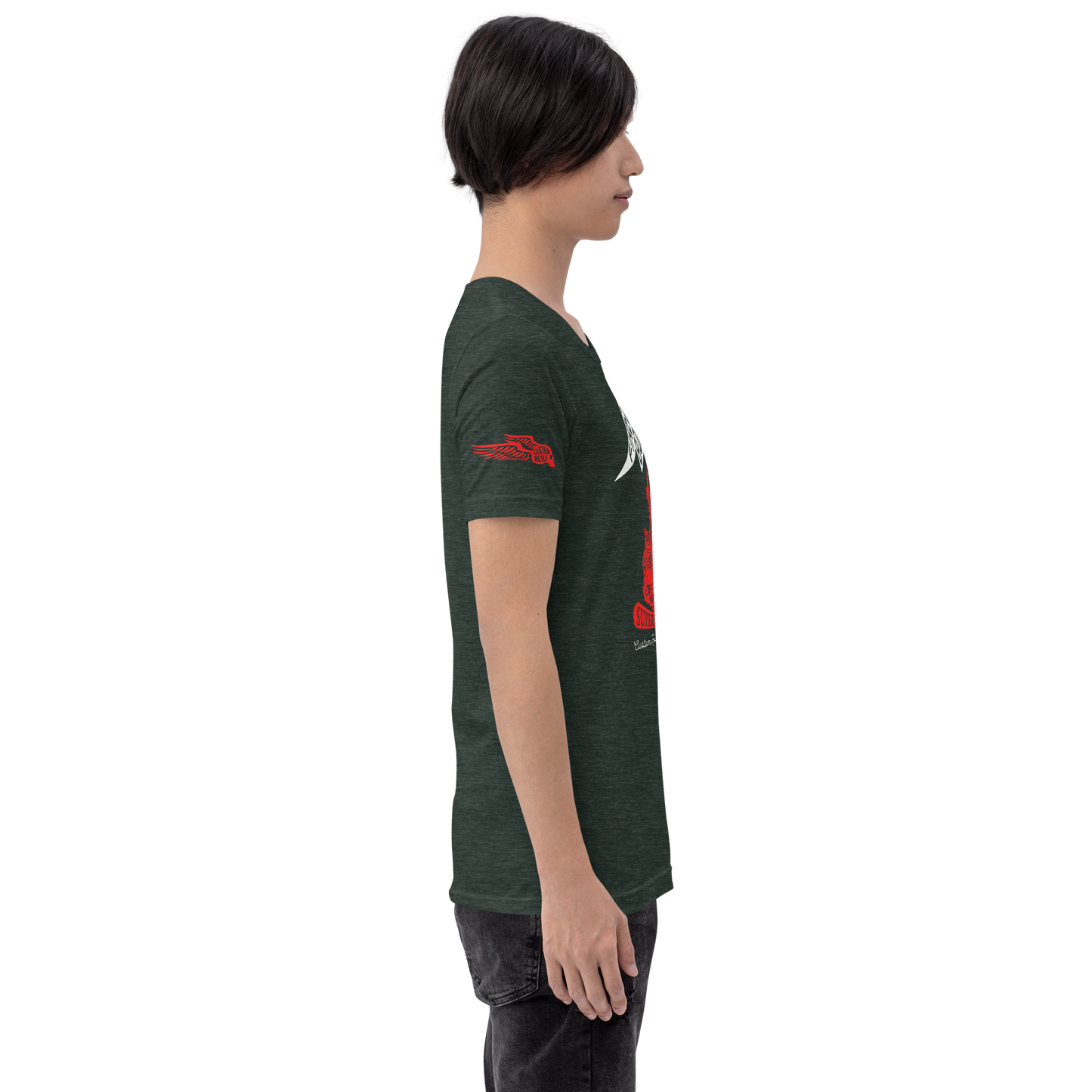 Firebone Steel - Red on dark t-shirts - Firebone