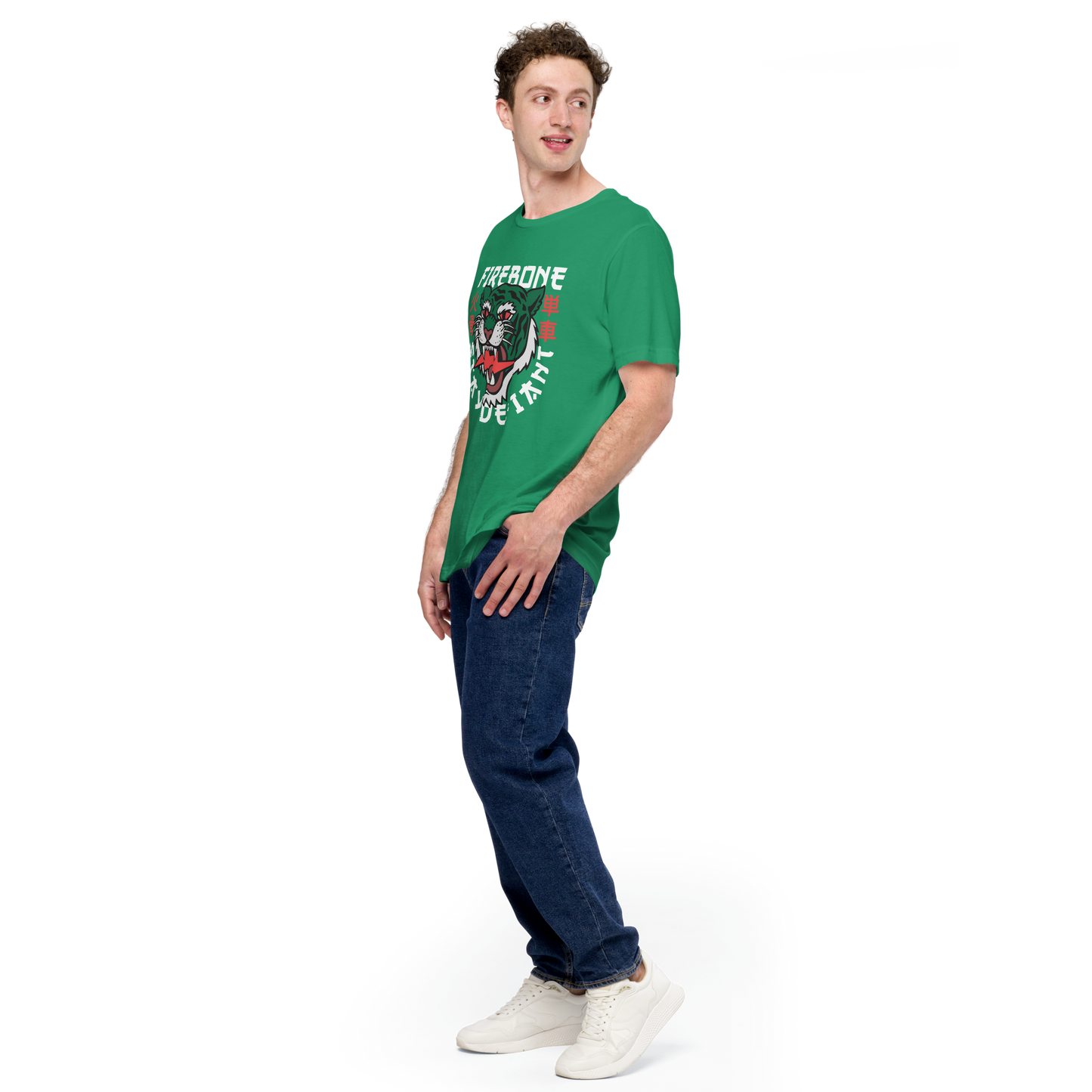 Defiant Tiger - Kelly green t-shirt - Firebone