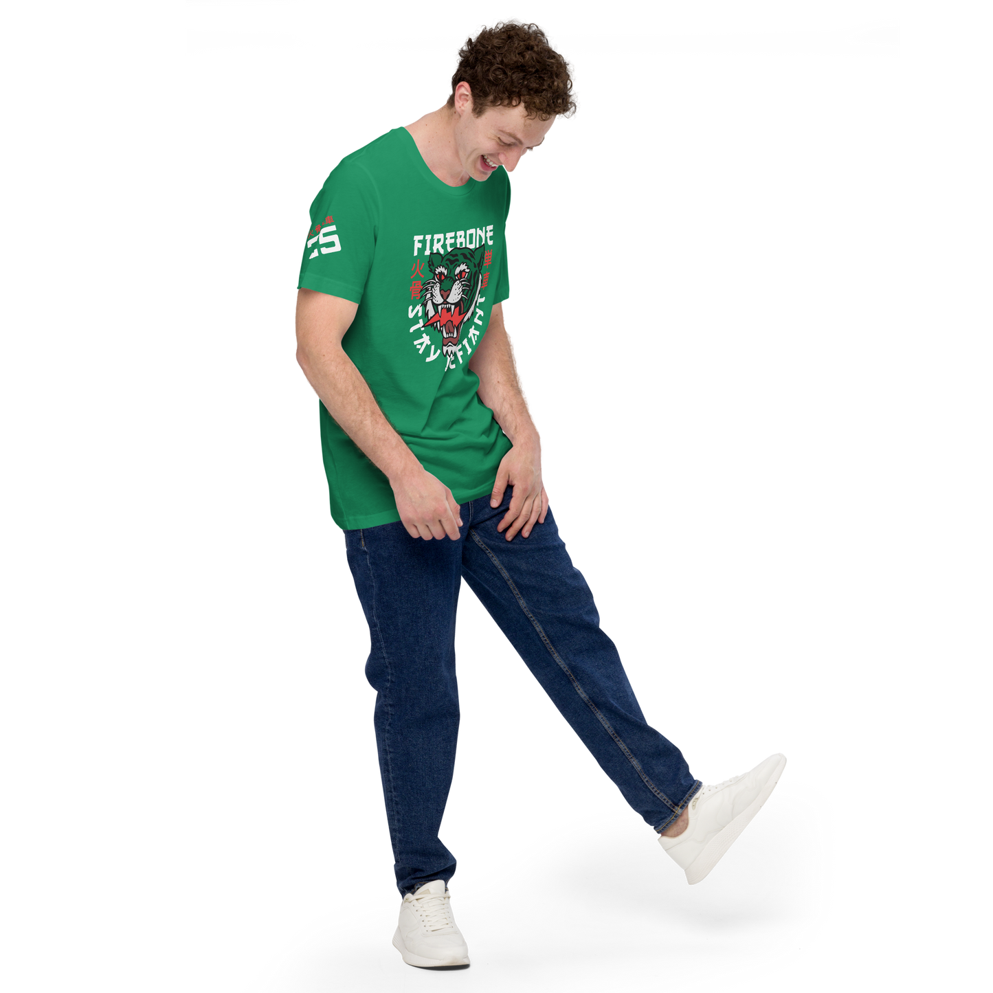 Defiant Tiger - Kelly green t-shirt - Firebone