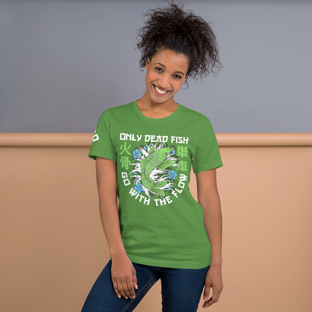Go with flow - Leaf green t-shirt - Firebone
