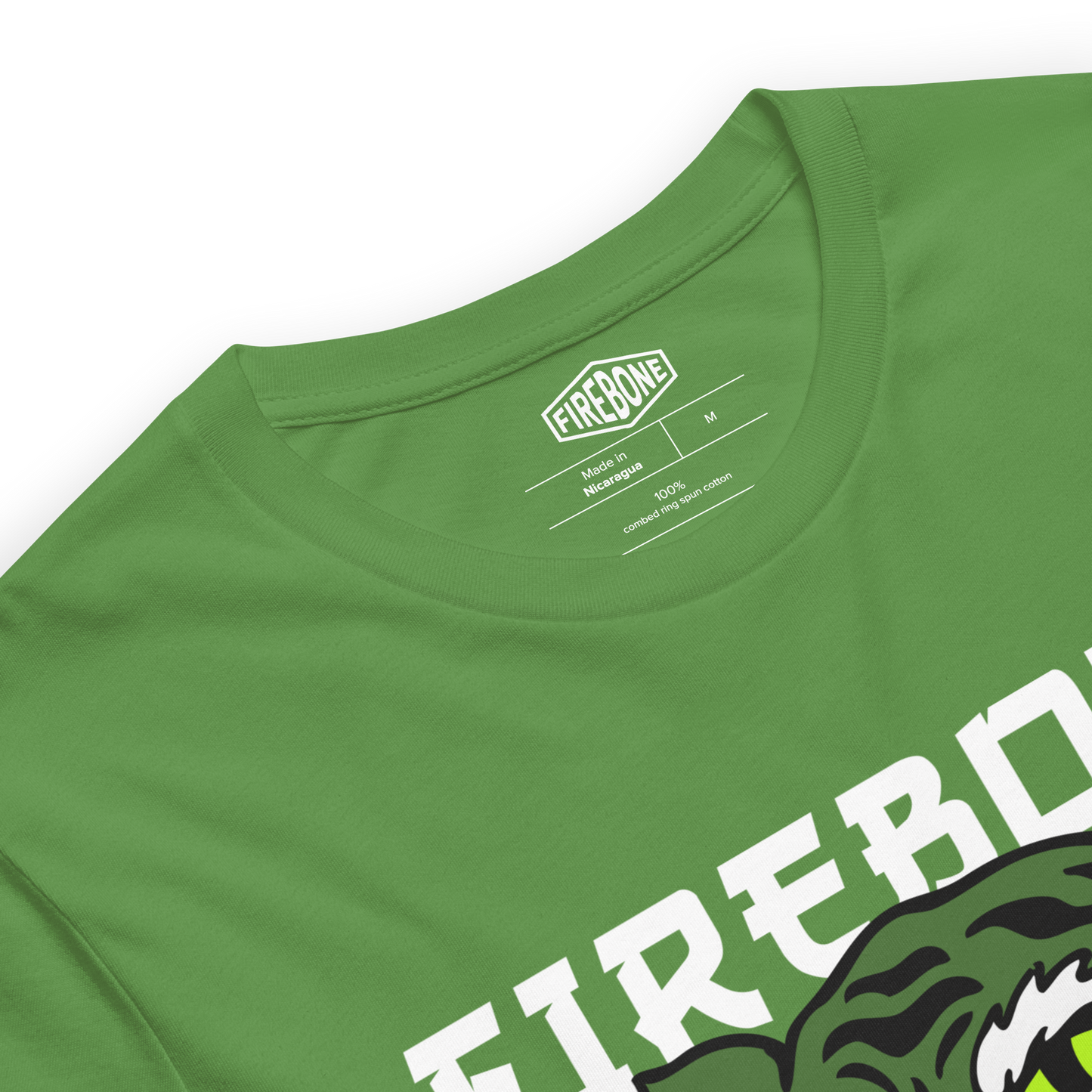 Defiant Tiger - Leaf green t-shirt - Firebone