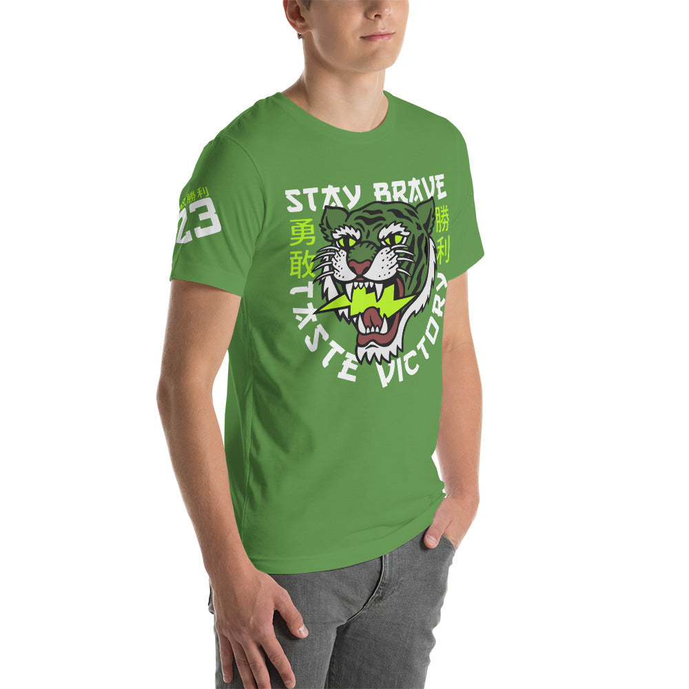Stay Brave - Leaf green t-shirt - Firebone