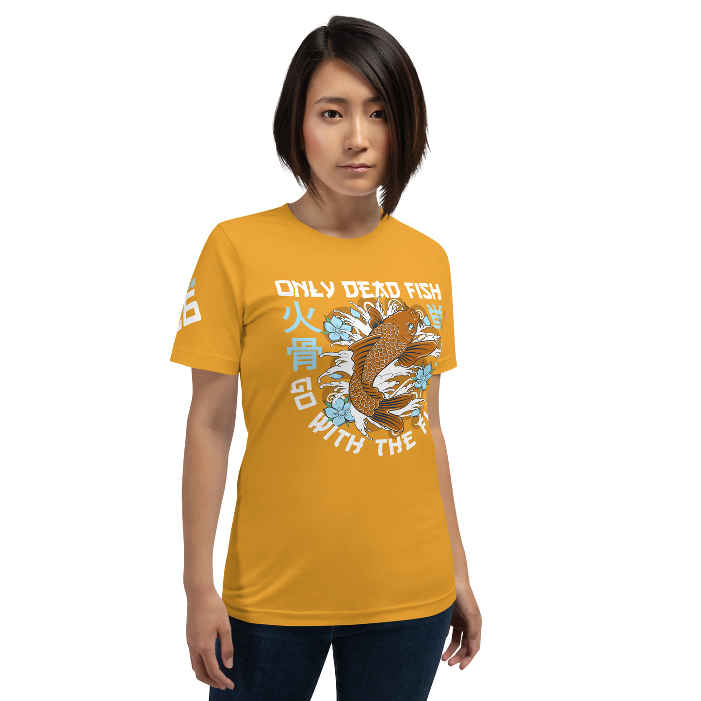 Go with the flow - Mustard t-shirt - Firebone