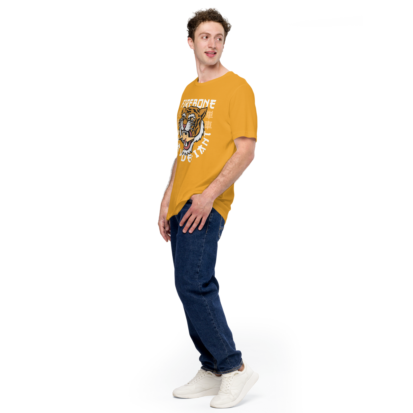 Defiant Tiger - Mustard t-shirt - Firebone