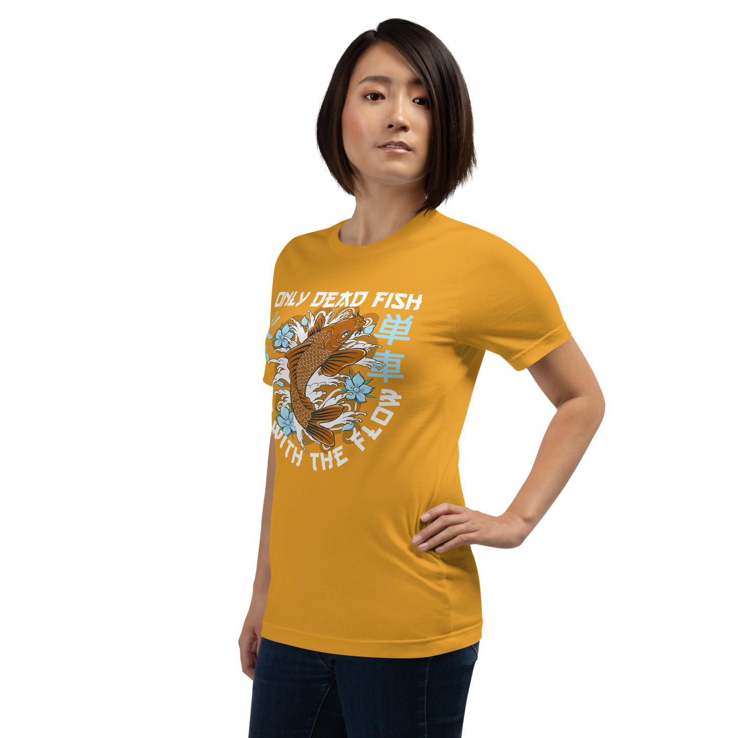 Go with the flow - Mustard t-shirt - Firebone