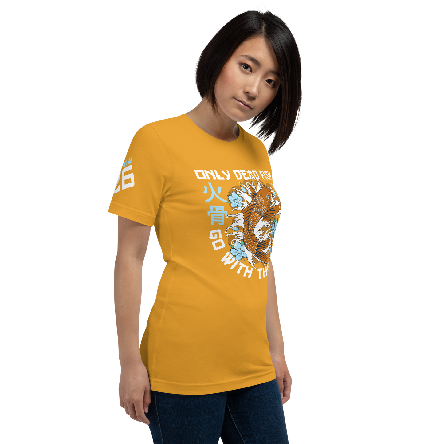 Go with the flow - Mustard t-shirt - Firebone
