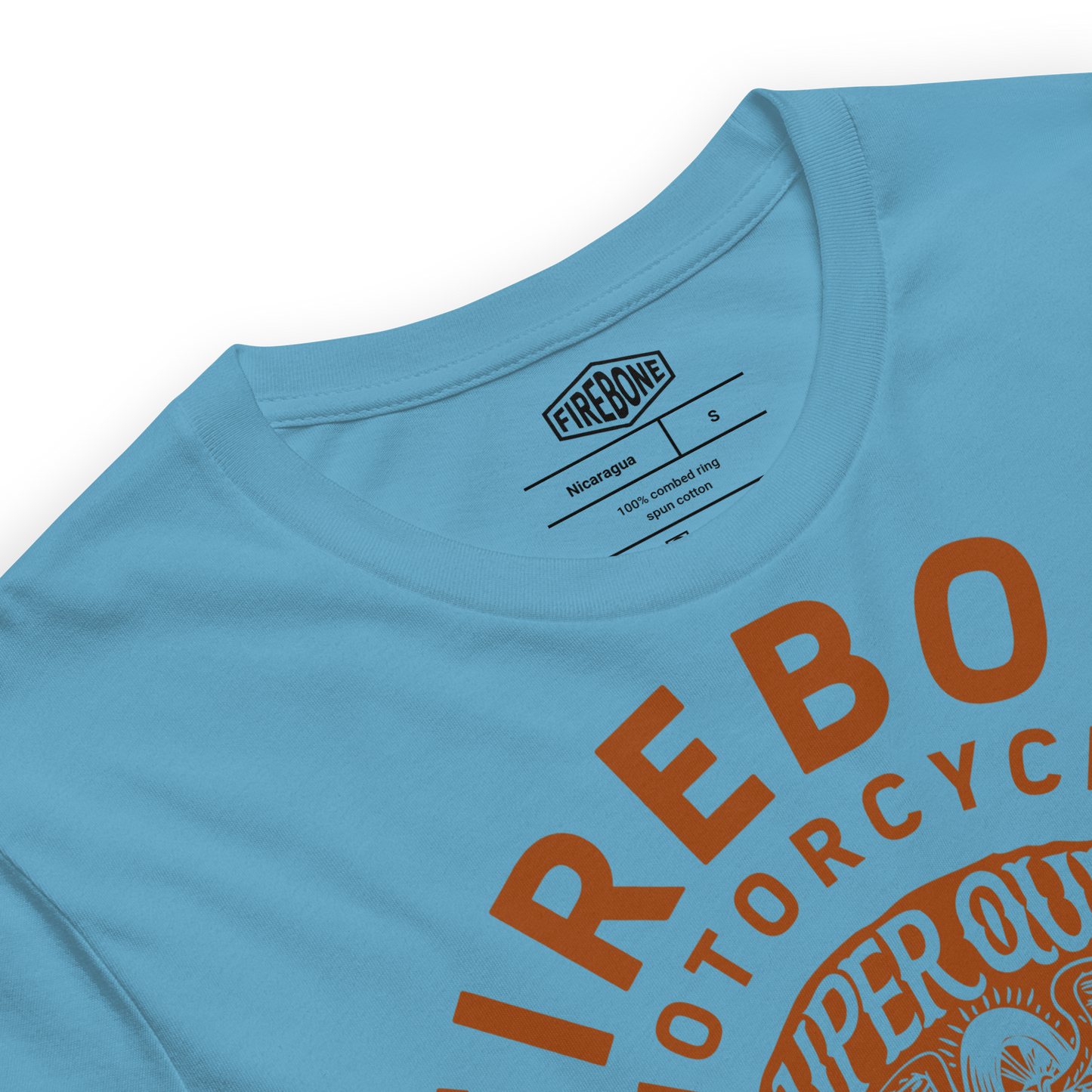 Super Quick Skull - Ocean blue t-shirt - Firebone