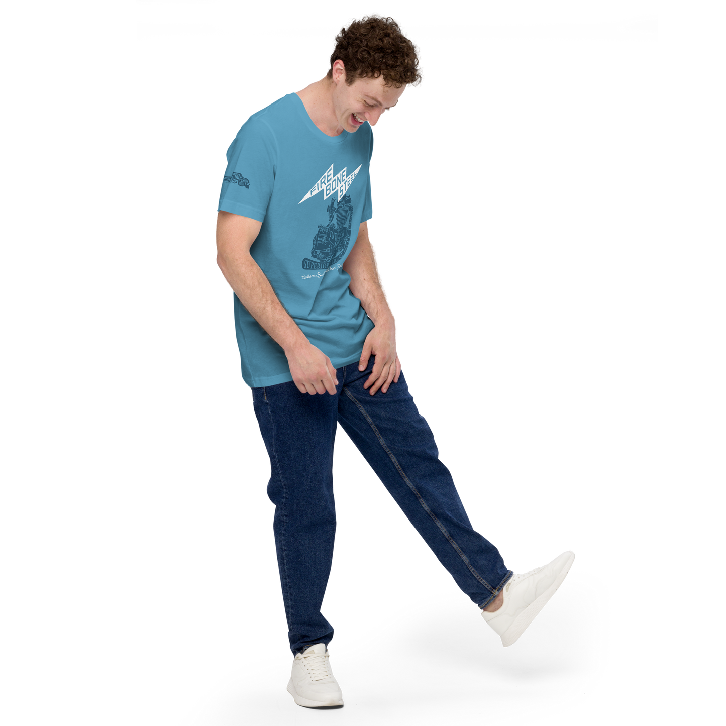 Firebone Steel - Ocean blue t-shirt - Firebone