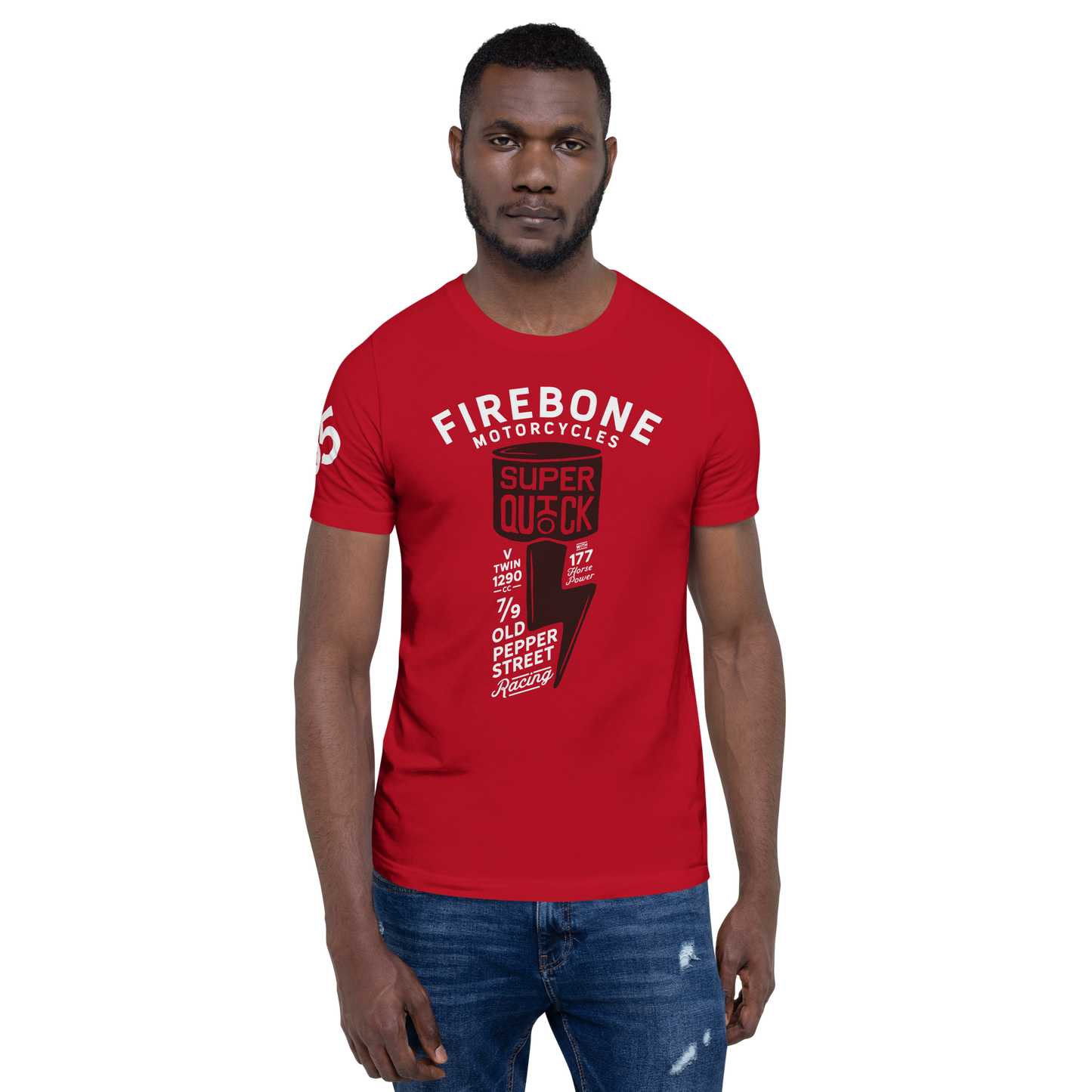 Super Quick Piston - Red t-shirt - Firebone