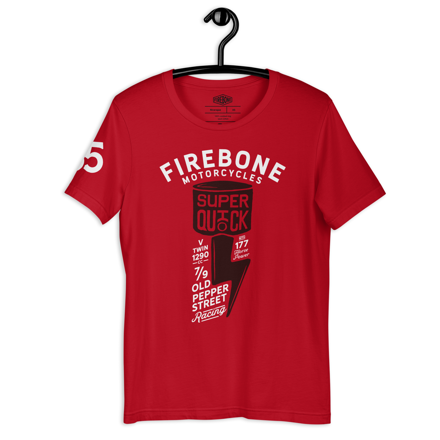 Super Quick Piston - Red t-shirt - Firebone