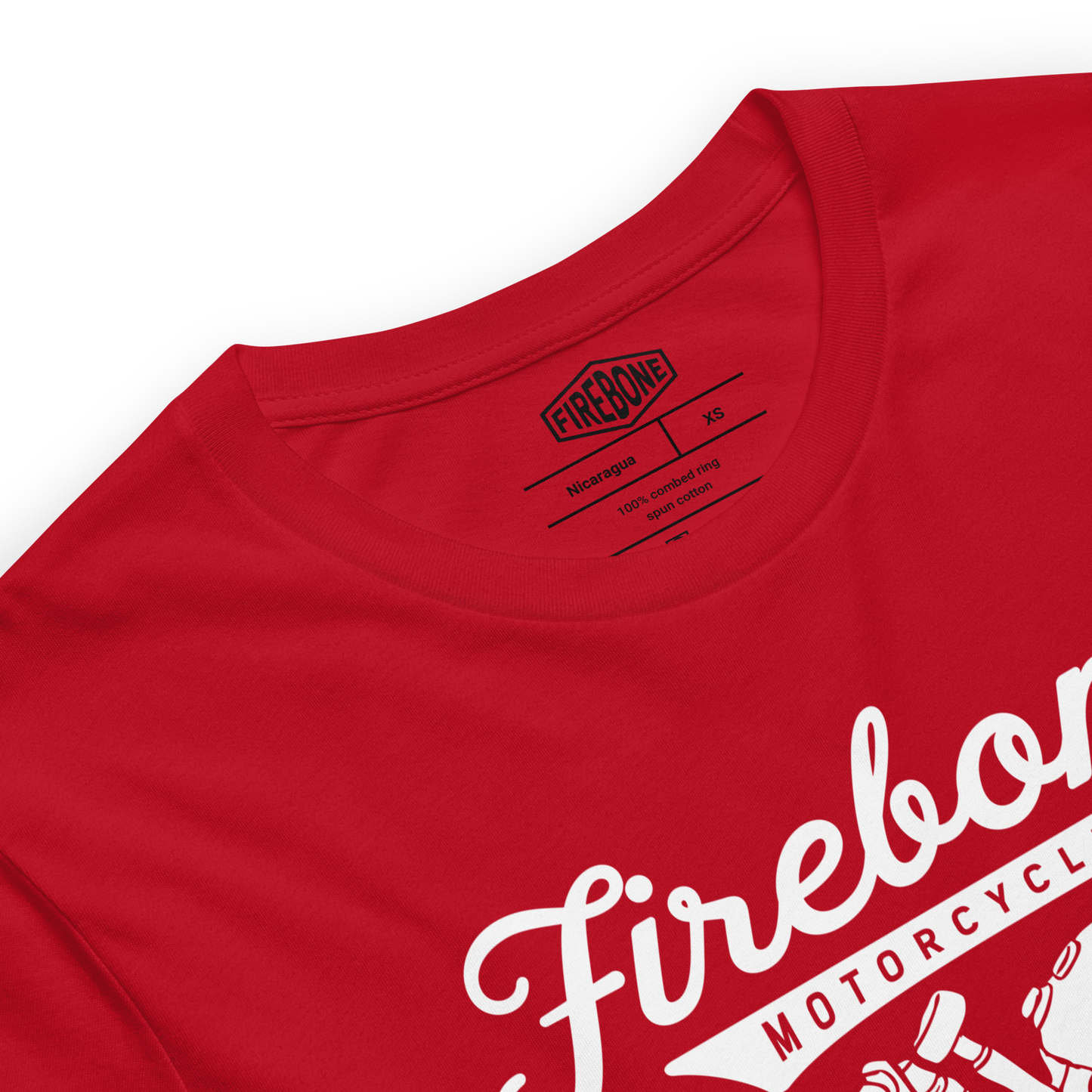 Vintage Motorcycle - Red t-shirt - Firebone