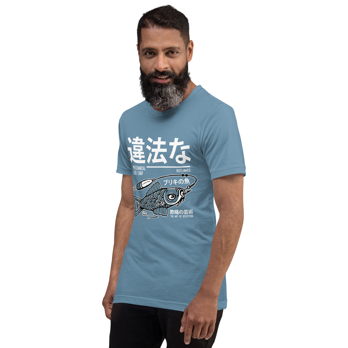 Tin Koi - Steel blue t-shirt - Firebone