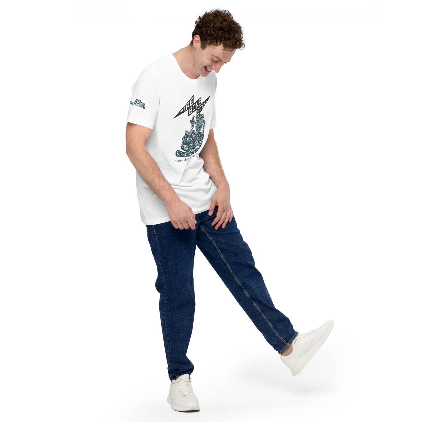 Firebone Steel - White t-shirt - Firebone