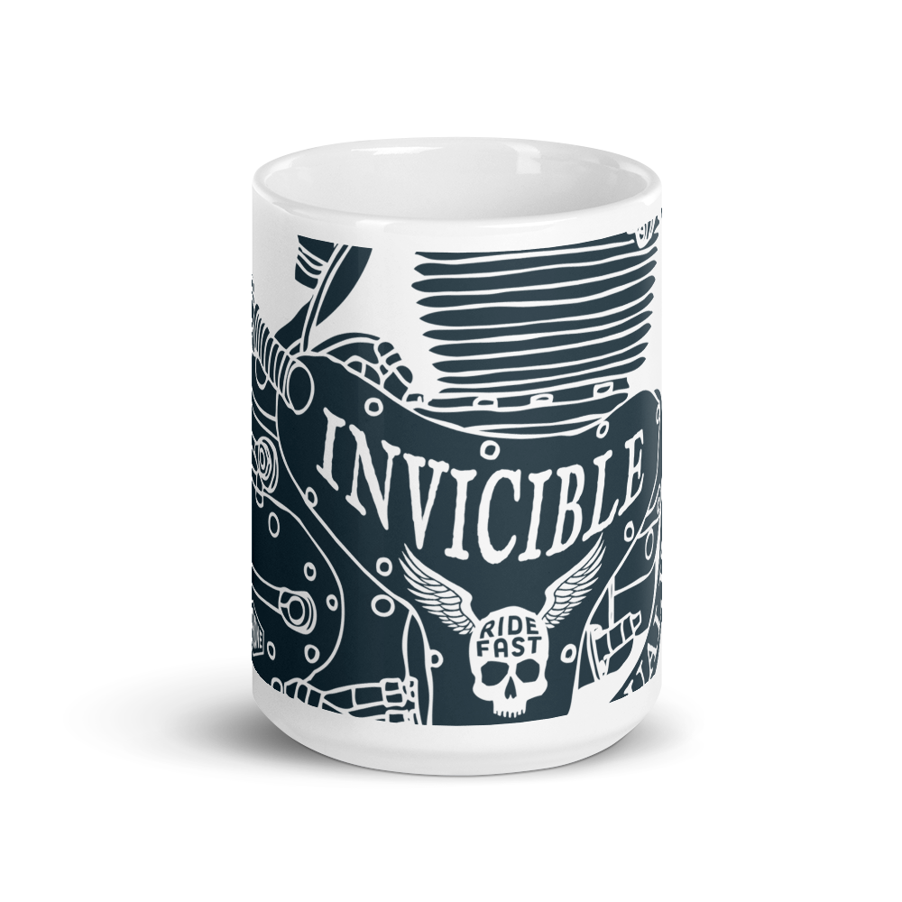 Invincible Engine - White glossy mug - Firebone