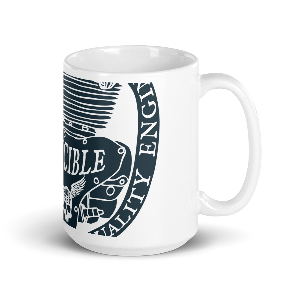 Invincible Engine - White glossy mug - Firebone