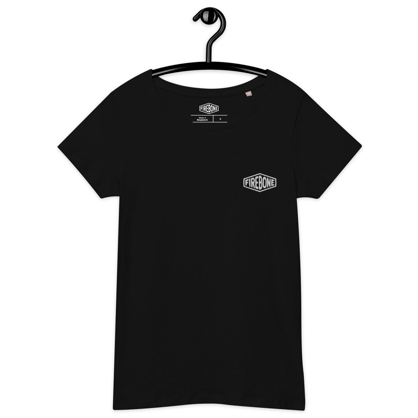 Lightning quick - Orange on black organic t-shirt - Firebone