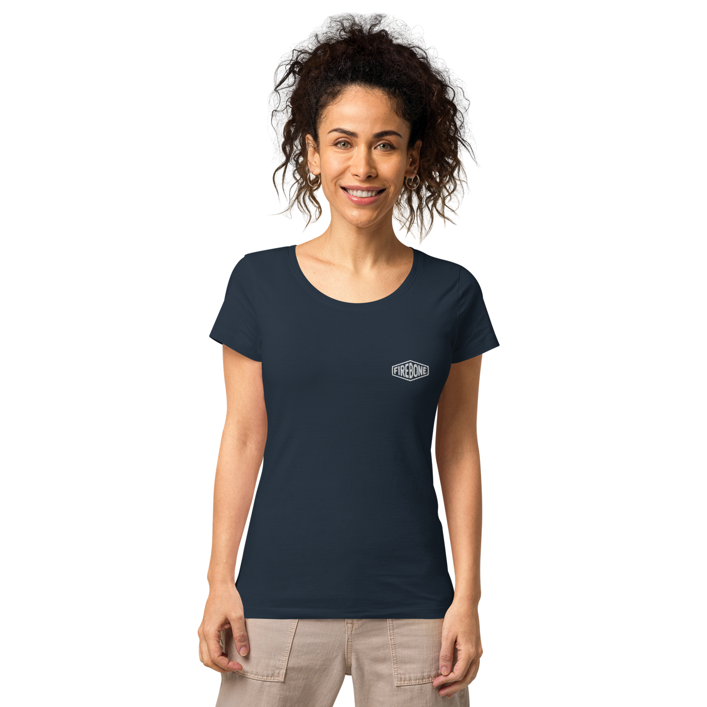 Lightning quick - Navy organic t-shirt - Firebone