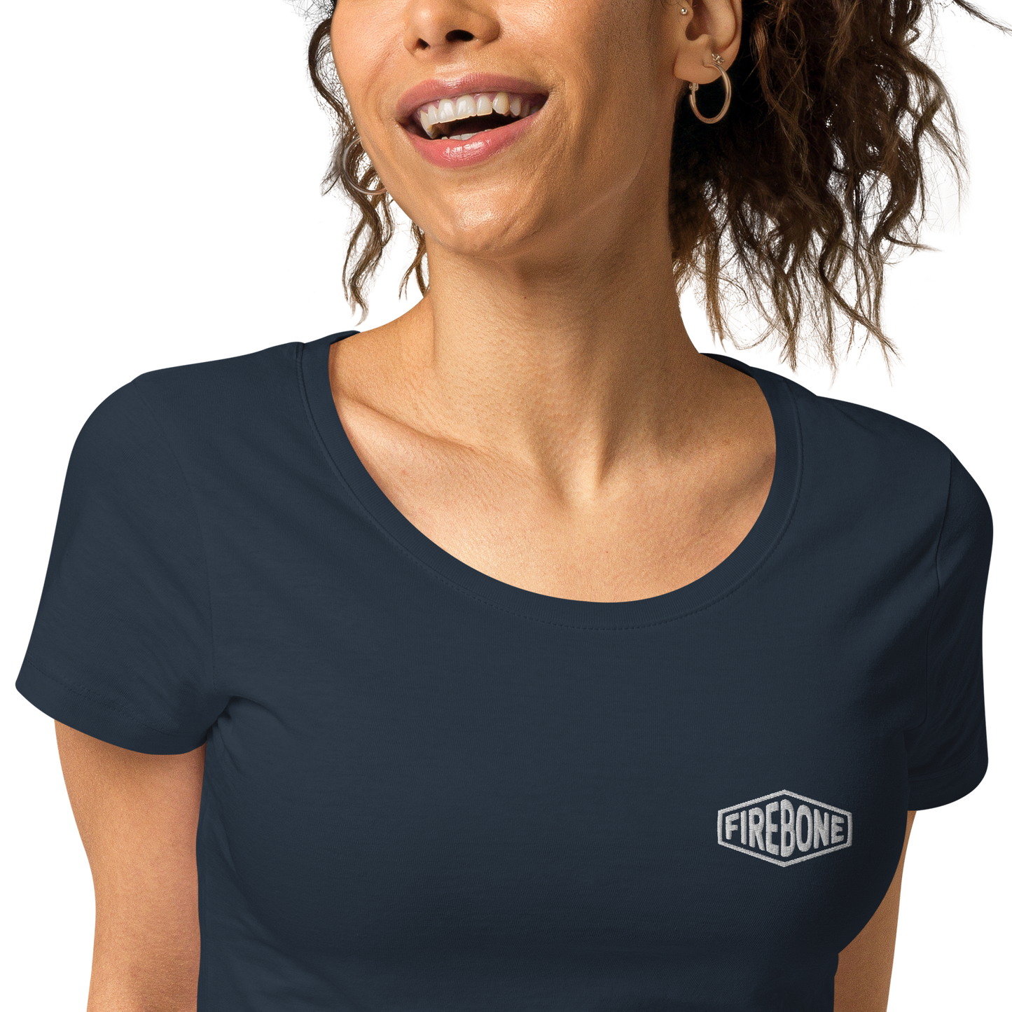 Lightning quick - Navy organic t-shirt - Firebone