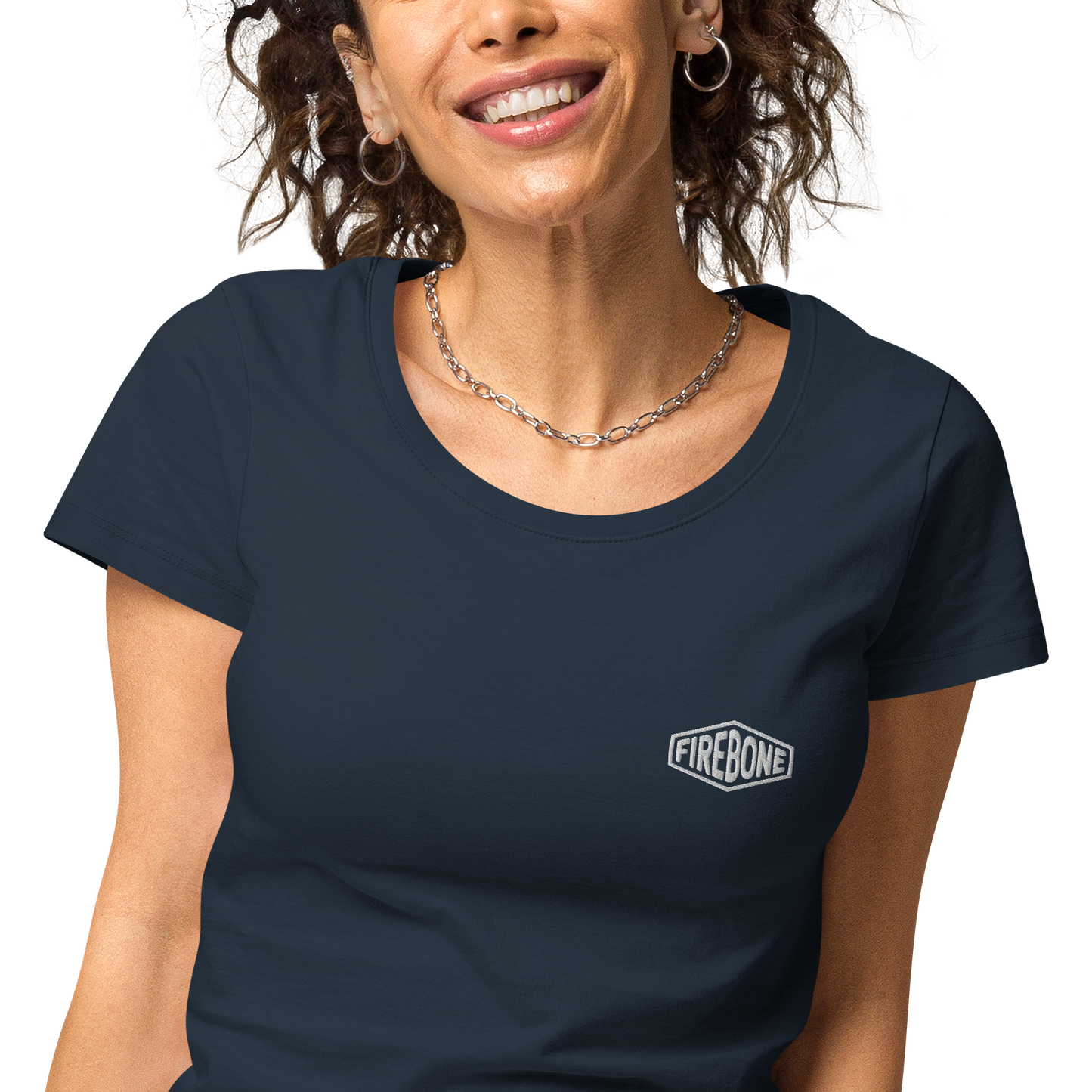 Lightning quick - Navy organic t-shirt - Firebone