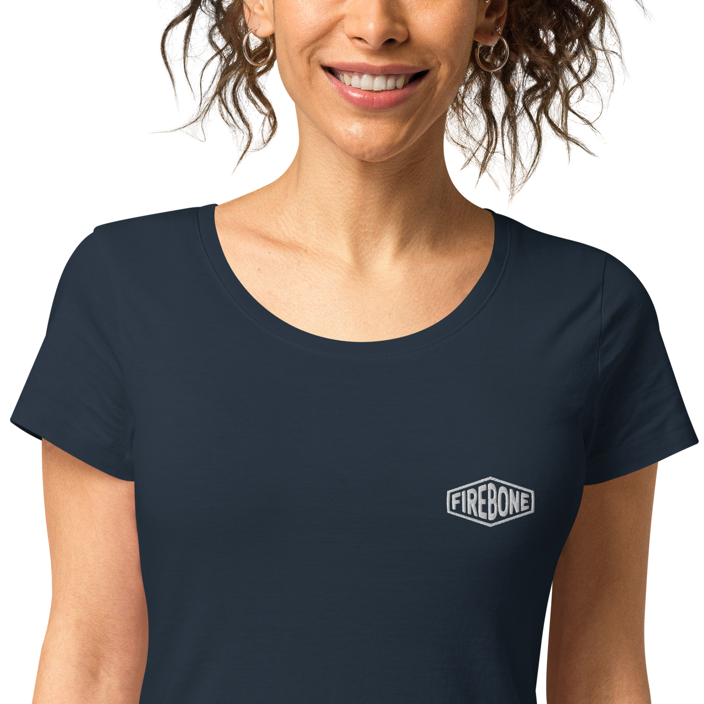 Lightning quick - Navy organic t-shirt - Firebone