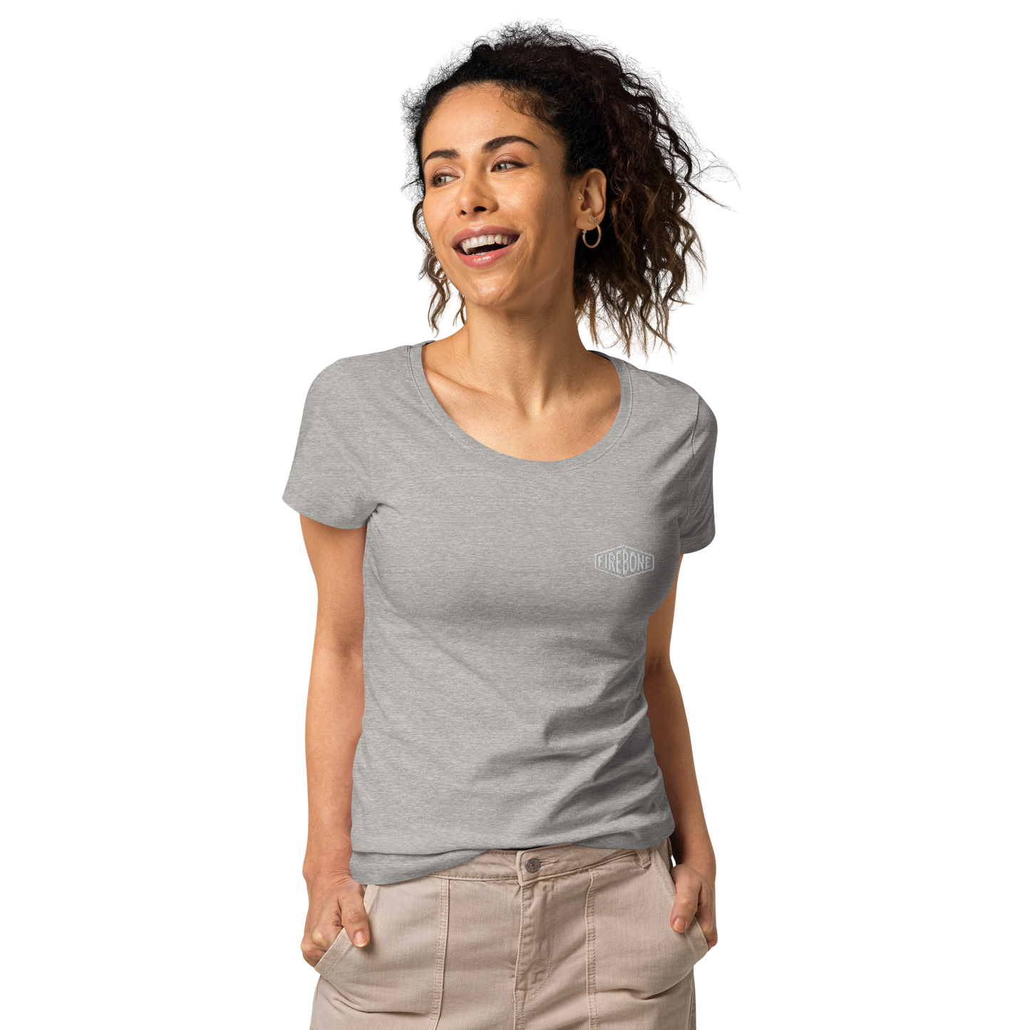 Lightning quick - Grey organic t-shirt - Firebone