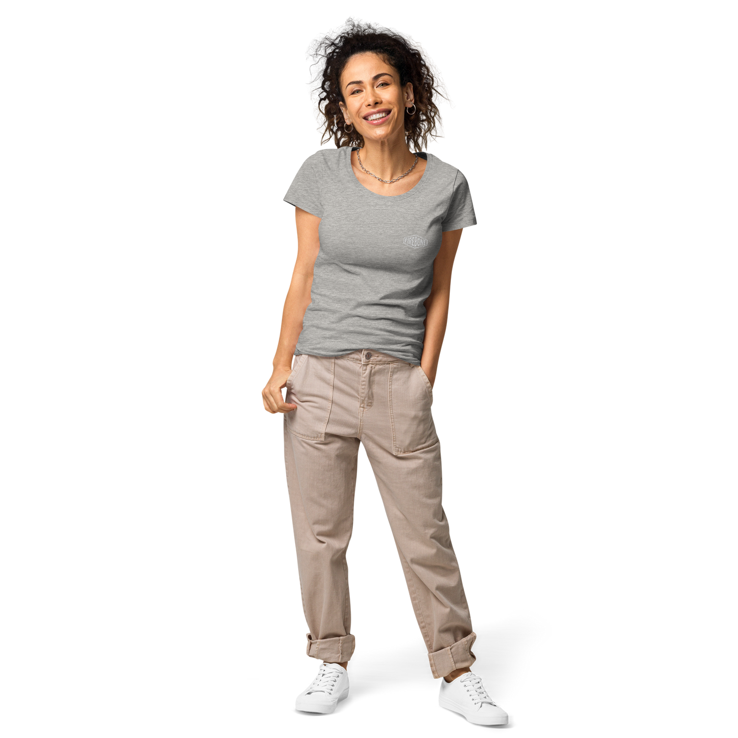 Lightning quick - Grey organic t-shirt - Firebone